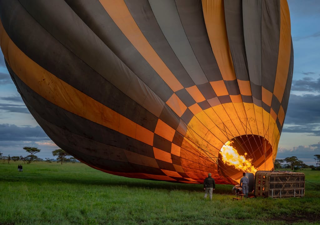 Launching site for Hot Air Balloon Flight