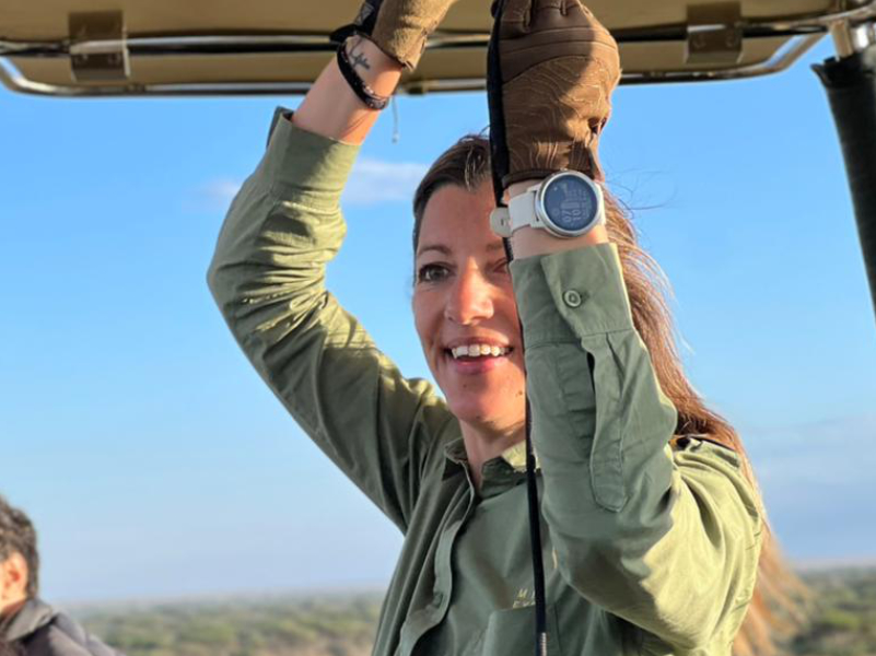 Rosa Parera The First female pilot in Serengeti in action