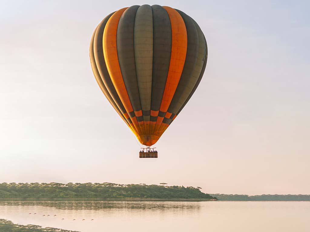 Miracle Experience Hot Air Balloon Safari over Serengeti Savannah Rivers